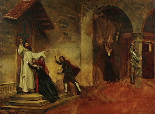 Le Feu - Jean-Paul Laurens — widok dzieła