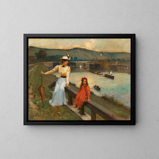 JeanPaul Sinibaldi - Mother and Daughter at the Riverbank.webp