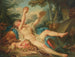 Bacchante leżąca grająca na cymbałach - Jean-Simon Berthélemy — widok dzieła