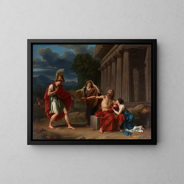 Edyp w Kolonie - Jean Antoine Théodore Giroust — oprawiony obraz na ścianie