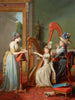 La leçon de harpe - Jean Antoine Théodore Giroust — widok dzieła