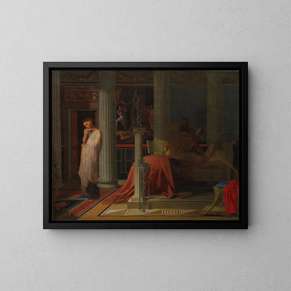 Antiochus i Stratonice - Jean-Auguste-Dominique Ingres — oprawiony obraz na ścianie
