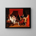 François I otrzymuje ostatnie oddechy Leonarda da Vinci - Jean-Auguste-Dominique Ingres — oprawiony obraz na ścianie