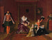 Henri IV grający z dziećmi w momencie, gdy ambasador Hiszpanii jest przyjęty w jego obecności - Jean-Auguste-Dominique Ingres — widok dzieła