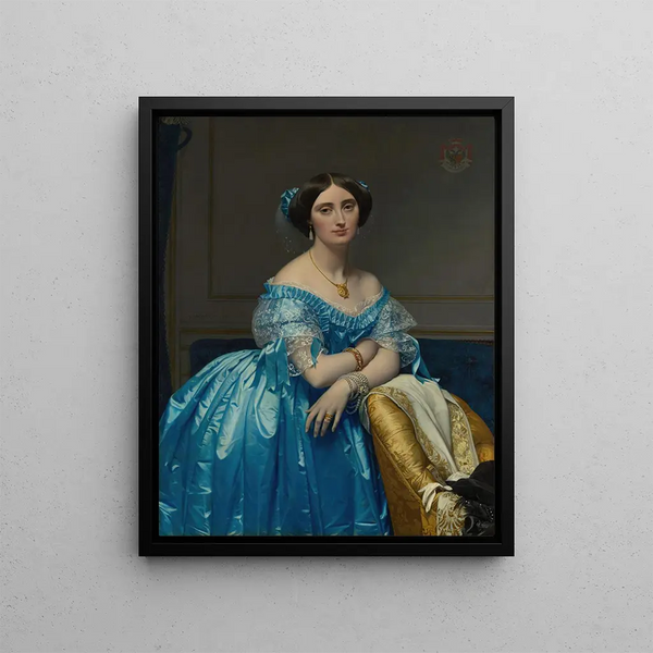 Joséphine-Éléonore-Marie-Pauline de Galard de Brassac de Béarn Księżna de Broglie - Jean-Auguste-Dominique Ingres — oprawiony obraz na ścianie