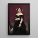 Madame Moitessier - Jean-Auguste-Dominique Ingres — oprawiony obraz na ścianie