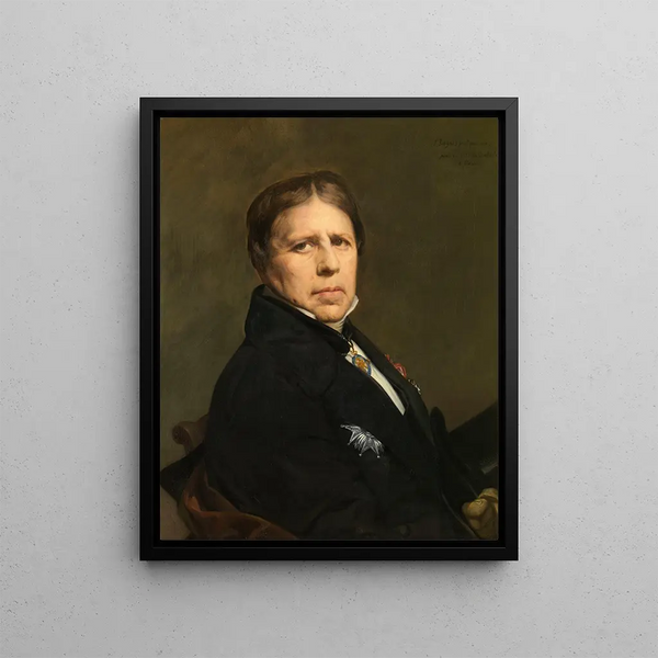 autoportret - Jean-Auguste-Dominique Ingres — oprawiony obraz na ścianie