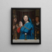 La Vierge adorant l'hostie - Jean-Auguste-Dominique Ingres — oprawiony obraz na ścianie