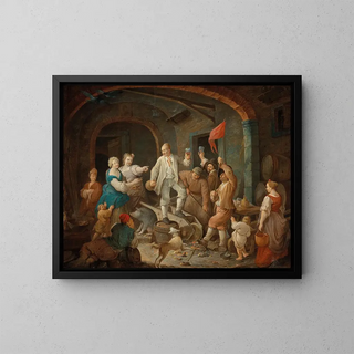 Jean Baptiste Charpentier II - A turbulent scene in a tavern.webp
