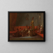 Dervishes sharing a meal - Jean-Baptiste Vanmour — oprawiony obraz na ścianie
