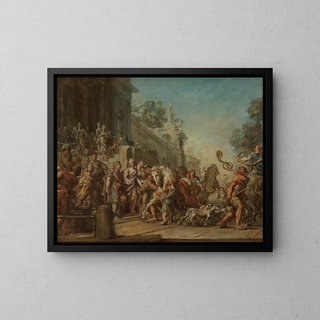Jean Bernard Restout - The Departure of Dido and Aeneas for the Hunt.webp