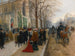 Po mszy w kościele Świętej Trójcy, Boże Narodzenie 1890 - Jean Béraud — widok dzieła