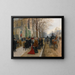 Po mszy w kościele Świętej Trójcy, Boże Narodzenie 1890 - Jean Béraud — oprawiony obraz na ścianie