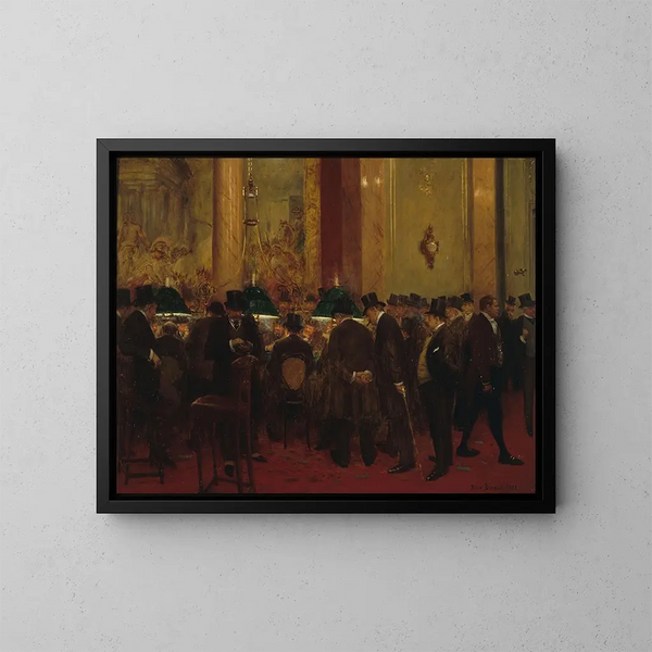 Au cercle - Jean Béraud — oprawiony obraz na ścianie
