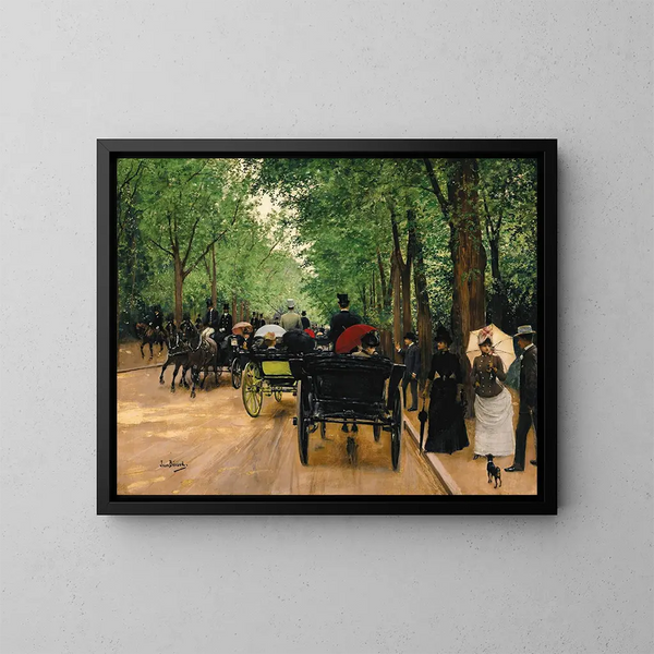 Las Boulogne - Jean Béraud — oprawiony obraz na ścianie