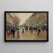 Boulevard Poissonnière jesienią - Jean Béraud — oprawiony obraz na ścianie