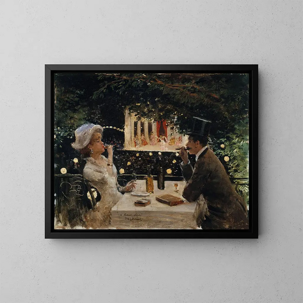 Dîner aux Ambassadeurs - Jean Béraud — oprawiony obraz na ścianie