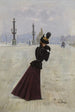 Młoda kobieta na placu Concorde - Jean Béraud — widok dzieła
