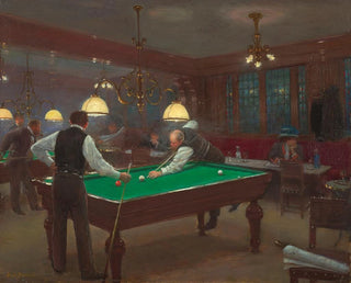 La Partie de billard - Jean Béraud — widok dzieła