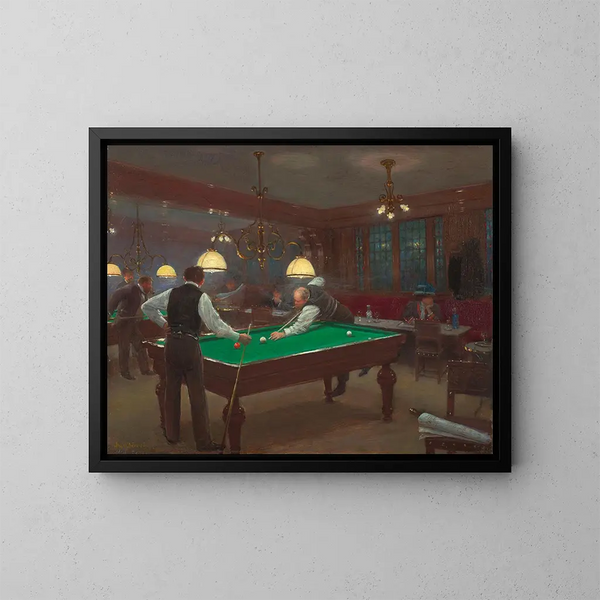 La Partie de billard - Jean Béraud — oprawiony obraz na ścianie