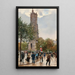 La Tour Saint-Jacques - Jean Béraud — oprawiony obraz na ścianie