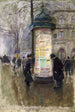 La colonne Morris - Jean Béraud — widok dzieła
