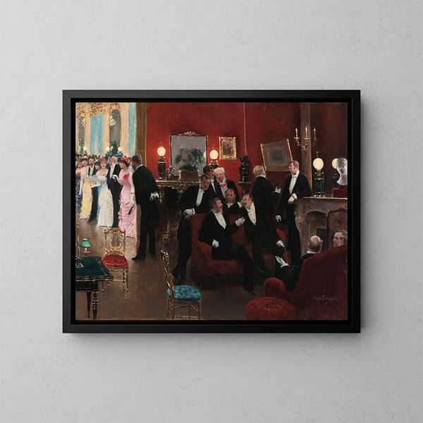 La réception - Jean Béraud — oprawiony obraz na ścianie