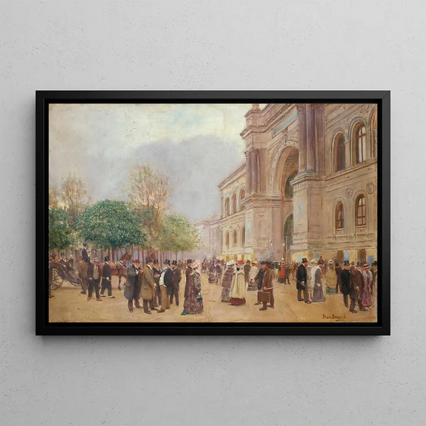 Jean Braud - La sortie du Salon au Palais de lIndustrie.webp
