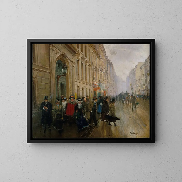 La sortie du conservatoire - Jean Béraud — oprawiony obraz na ścianie