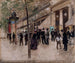 Le boulevard Montmartre devant le théâtre des Variétés l'après-midi - Jean Béraud — widok dzieła