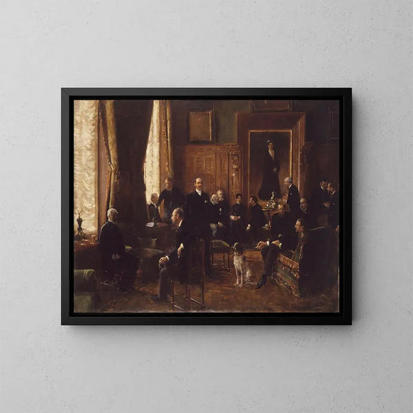 Salon hrabiny Potockiej - Jean Béraud — oprawiony obraz na ścianie