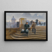 Modistka na Moście Arts - Jean Béraud — oprawiony obraz na ścianie