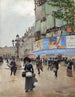 z ulicy Paryża przy rue du Havre - Jean Béraud — widok dzieła