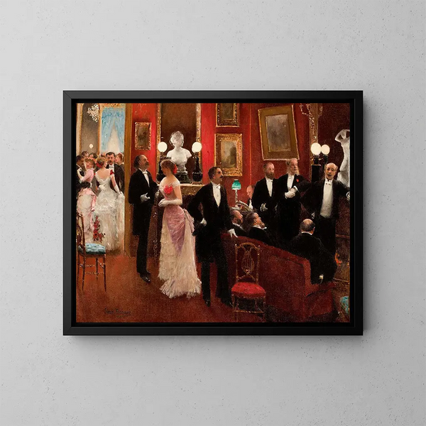 Scena z balu - Jean Béraud — oprawiony obraz na ścianie
