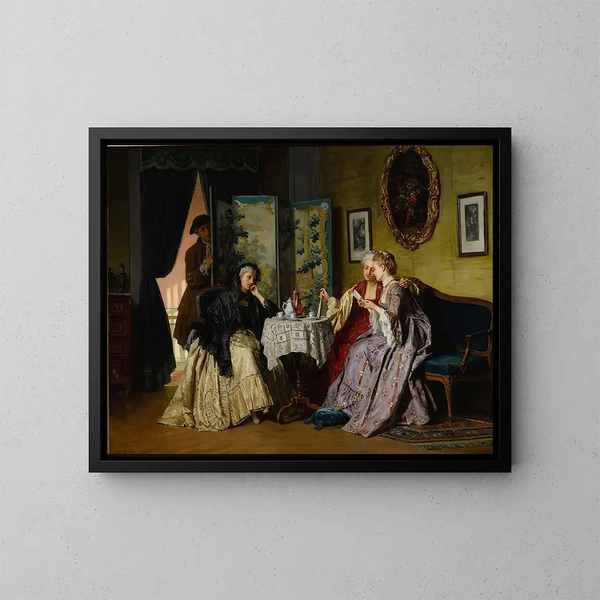 L'Écouteur - Jean Carolus — oprawiony obraz na ścianie