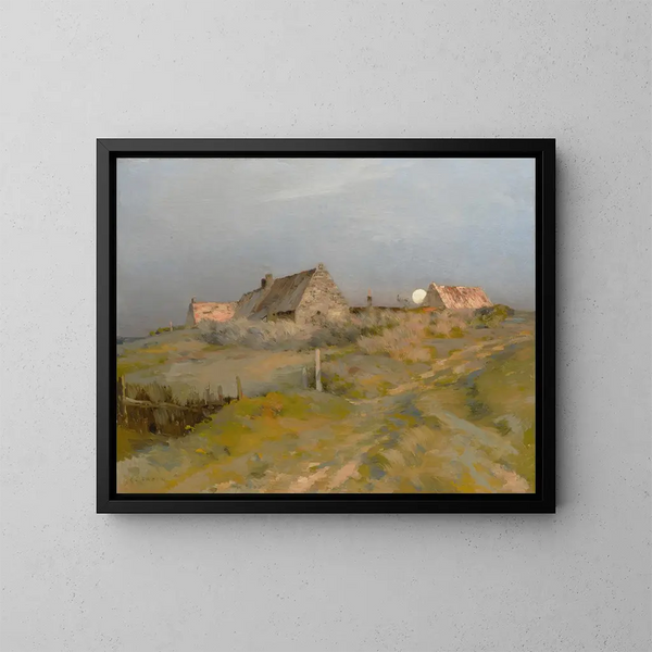 Wschód księżyca - Jean-Charles Cazin — oprawiony obraz na ścianie