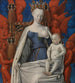 Matka Boża z Dzieciątkiem otoczona aniołami - Jean Fouquet — widok dzieła