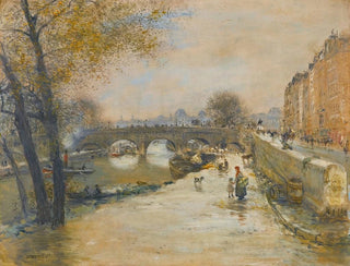Jean Franois Raffalli - Le Quai Devant Le Pont Neuf.webp
