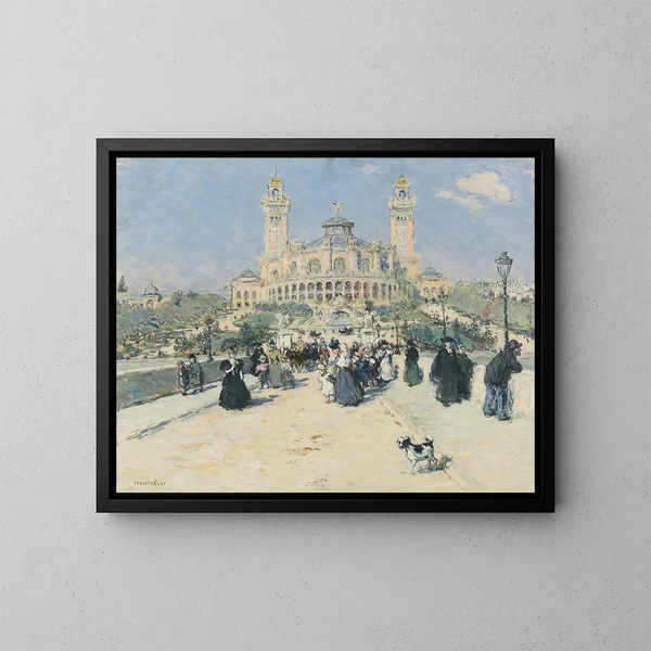 Le Trocadéro - Jean François Raffaëlli — oprawiony obraz na ścianie