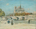 Notre-Dame widziany z nabrzeża Tournelle - Jean François Raffaëlli — widok dzieła