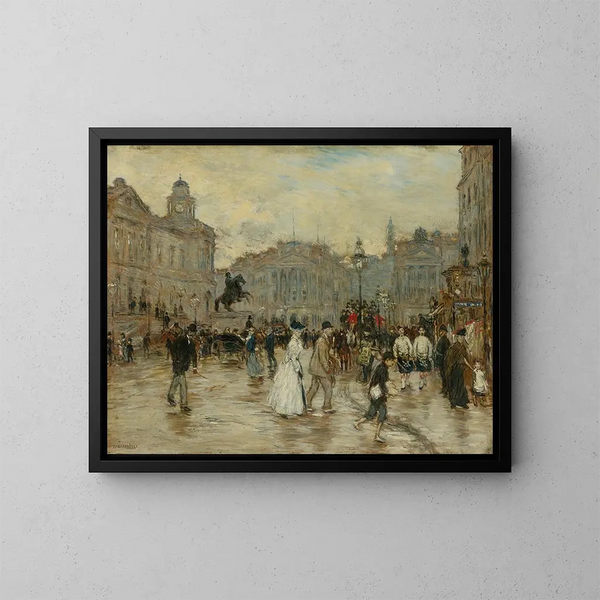 Rue des Princesses, Edynburg - Jean François Raffaëlli — oprawiony obraz na ścianie