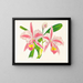 Cattleya trianae var. striata - Jean Jules Linden — oprawiony obraz na ścianie