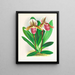 Cypripedium orphanum - Jean Jules Linden — oprawiony obraz na ścianie