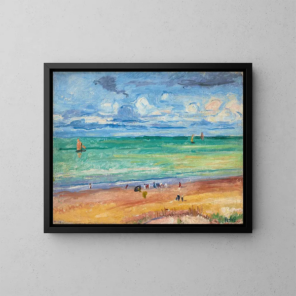 La Plage - Jean Misceslas Peské — oprawiony obraz na ścianie