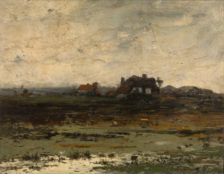 Jean Pierre Franois Lamorinire - Farms at Sunset.webp