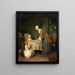 Mówienie o łasce - Jean Siméon Chardin — oprawiony obraz na ścianie