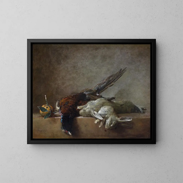 Martwa natura z dziczyzną - Jean Siméon Chardin — oprawiony obraz na ścianie