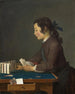 Le château de cartes - Jean Siméon Chardin — widok dzieła