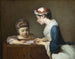 La Petite Maîtresse d'école - Jean Siméon Chardin — widok dzieła