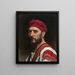 portret mężczyzny w turbanie - Jean Syndon Faurie — oprawiony obraz na ścianie